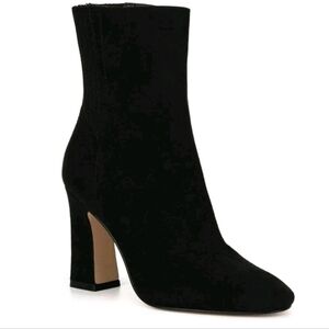NEW! NEW YORK & COMPANY Blake Faux Suede Block Heel Ankle Boots 7.